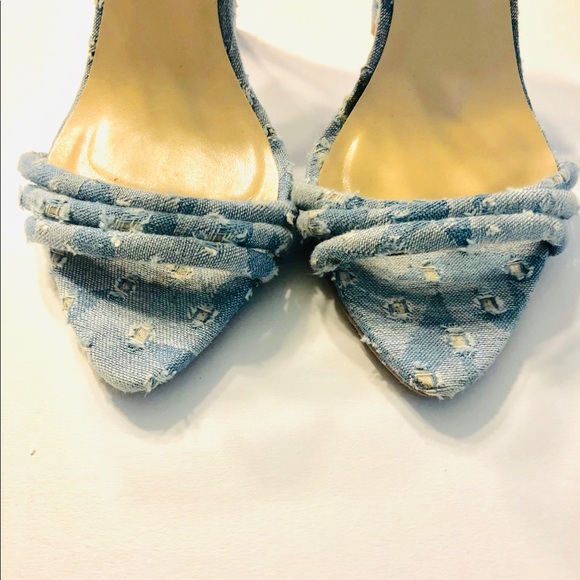 Qupid Denim Heels - Picture 2 of 4